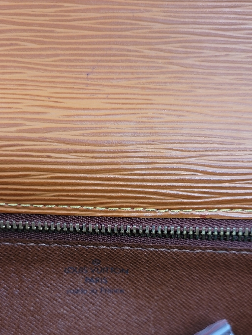 Louis Vuitton Sellier Dragonne Clutch Handbag Epi Leather Sienna Brown - Picture 15 of 16